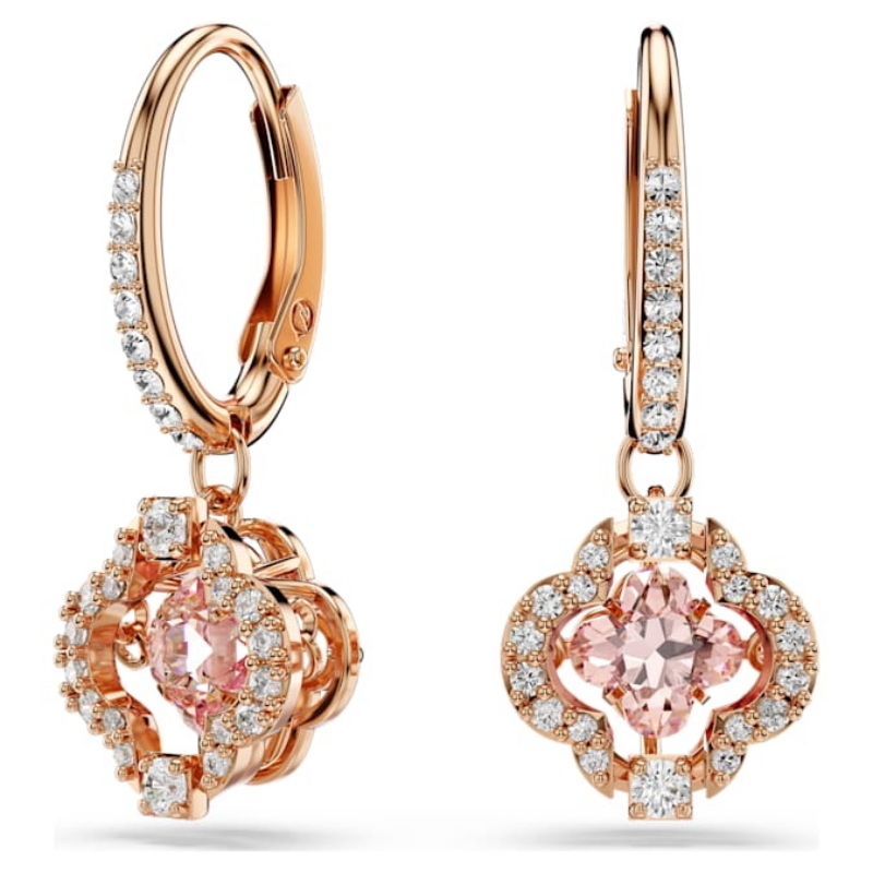 Swarovski 5516477 swarovski fashion piece - una orecchino a buco clover czm nuovo in scatola originale