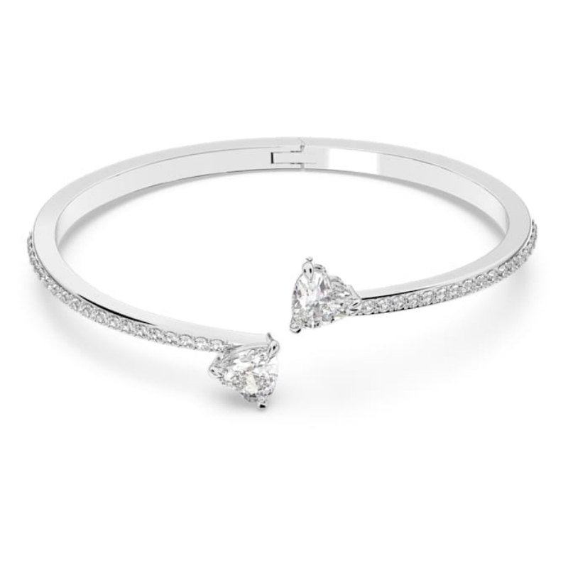 Swarovski 5535289 bracciale swarovski rigido / soft - bracciale rigido heart czwh nuovo in scatola originale