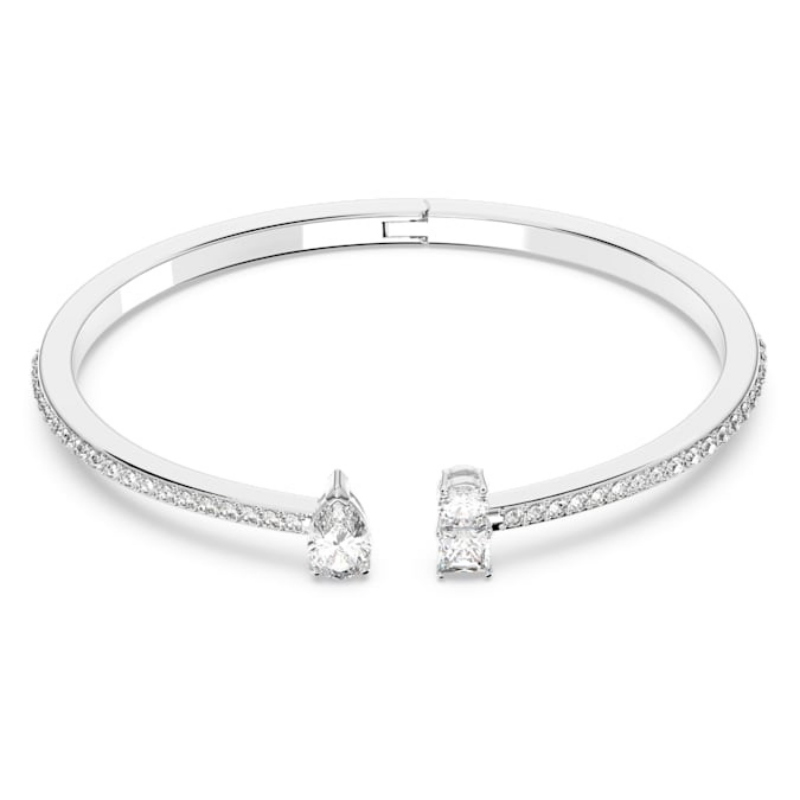 Swarovski 5556912 swarovski fashion piece - mesmera cuff czwh/rhs m nuovo in scatola originale