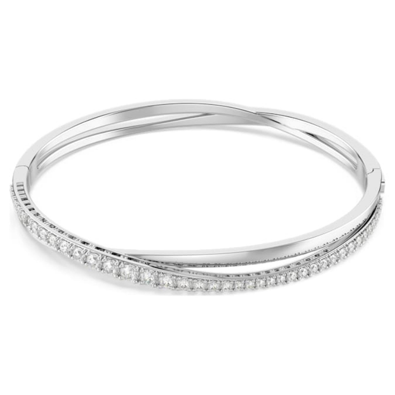 Swarovski 5572726 bracciale swarovski rigido / soft - bracciale rigido rows czwh/rhs nuovo in scatola originale