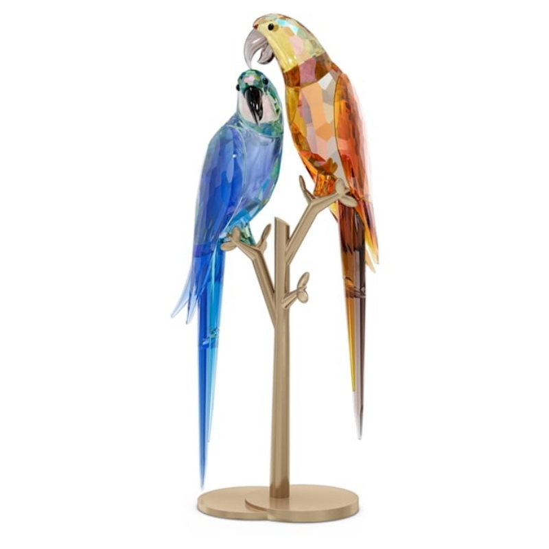 Swarovski 5619218 swarovski fashion piece - jungle beats parrot couple nuovo in scatola originale Swarovski 5619218 swarovski fashion piece - jungle beats parrot couple nuovo in scatola originale