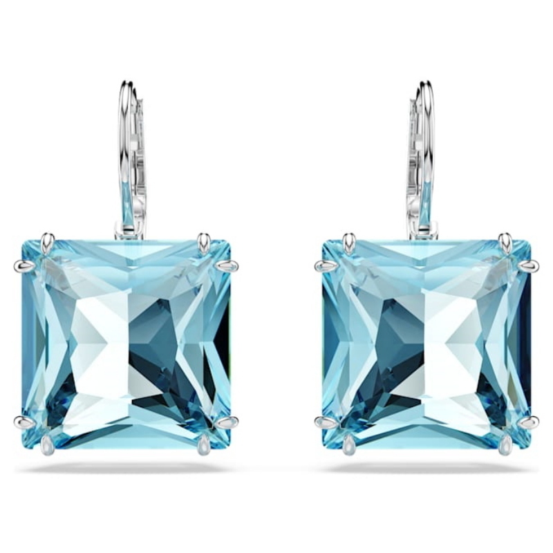 Swarovski 5619472 swarovski fashion piece - millenia orecchino a buco aquadtli/rhs nuovo in scatola originale