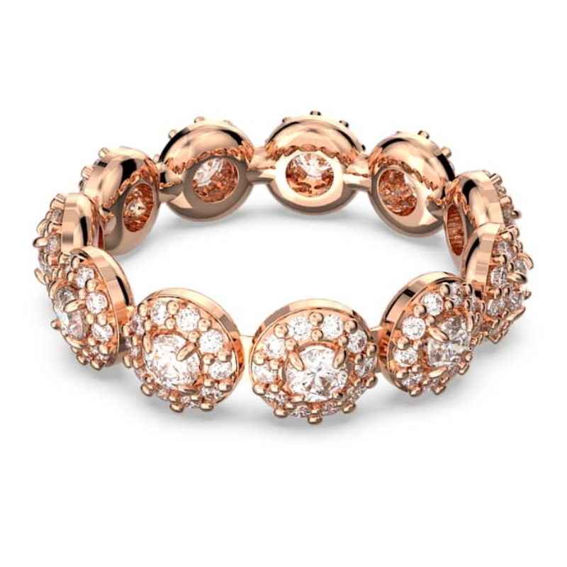 Swarovski 5636274 anello swarovski - anello band white/ros 55 nuovo in scatola originale