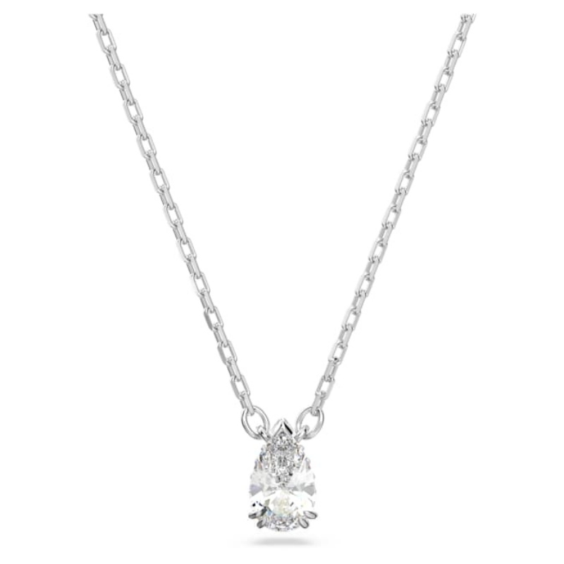 Swarovski 5636708 collana / set swarovski - pend pear white/rhs nuovo in scatola originale