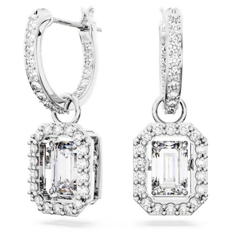 Swarovski 5638495 swarovski fashion piece - una orecchino a buco white/rhs nuovo in scatola originale