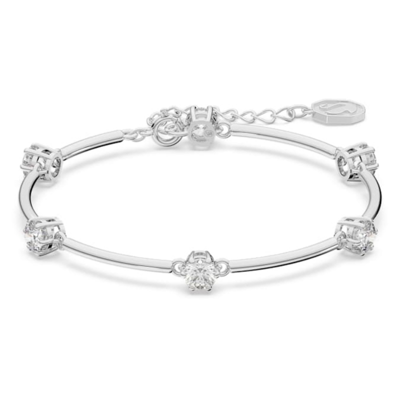 Swarovski 5641680 bracciale swarovski rigido / soft - bracciale rigido cry/rhs m nuovo in scatola originale