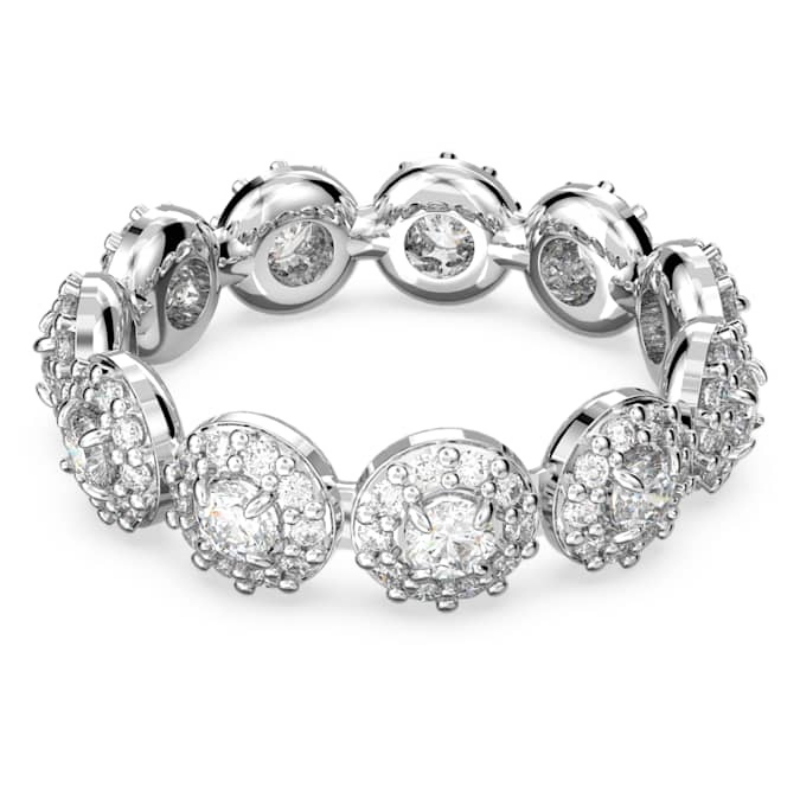 Swarovski 5642608 anello swarovski - anello band white/rhs 58 nuovo in scatola originale