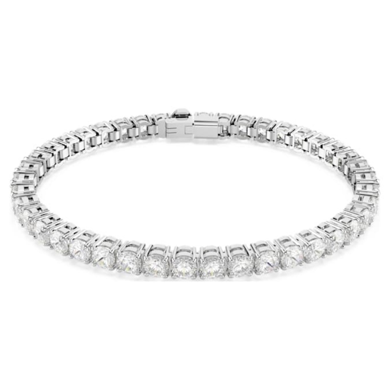 Swarovski 5648937 bracciale swarovski rigido / soft - bracciale s whi/rhs m nuovo in scatola originale