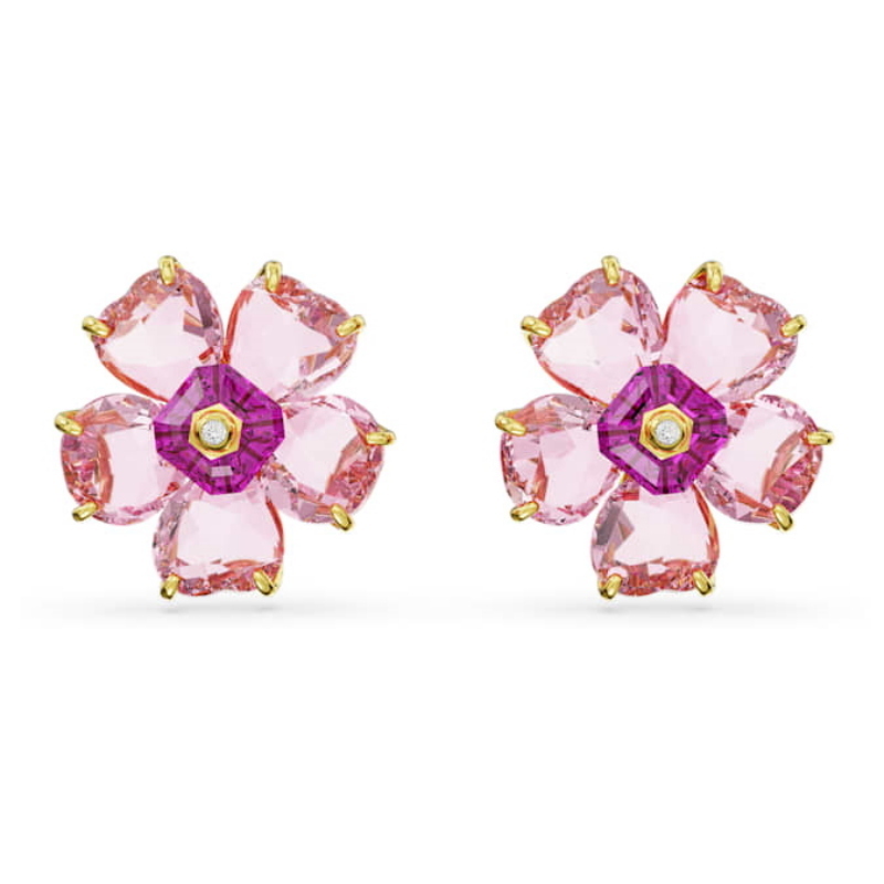 Swarovski 5650563 swarovski fashion piece - idyllia orecchino a buco pink/gos nuovo in scatola originale Swarovski 5650563 swarovski fashion piece - idyllia orecchino a buco pink/gos nuovo in scatola originale