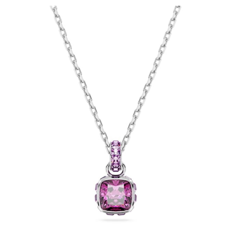 Swarovski 5651708 collana / set swarovski - pend feb pendente pur/rhs nuovo in scatola originale