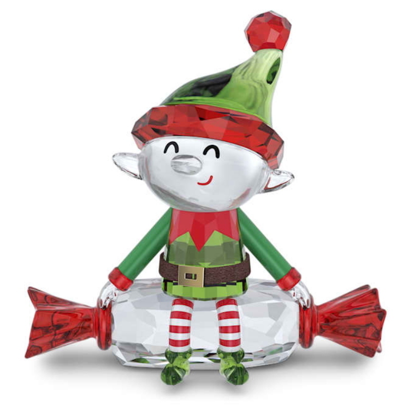 Swarovski 5655435 swarovski fashion piece - holiday cheers dulcis elf nuovo in scatola originale