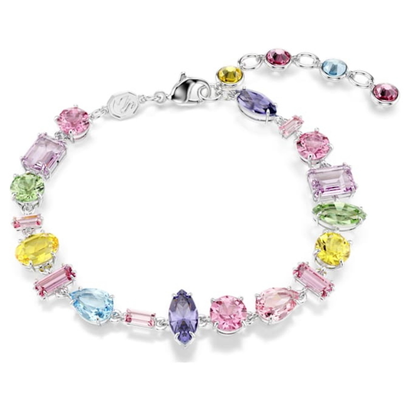 Swarovski 5656427 bracciale swarovski rigido / soft - bracciale line crmu/rhs m nuovo in scatola originale