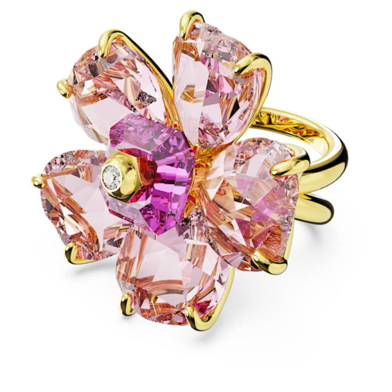 Swarovski 5657278 anello swarovski - ring double shank pink/gos 52 nuovo in scatola originale Swarovski 5657278 anello swarovski - ring double shank pink/gos 52 nuovo in scatola originale