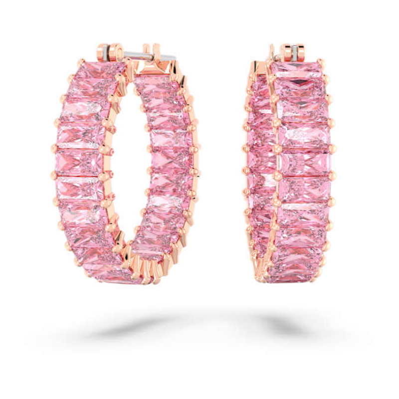 Swarovski 5657726 swarovski fashion piece - matrix orecchino a buco hoop pin/ros nuovo in scatola originale Swarovski 5657726 swarovski fashion piece - matrix orecchino a buco hoop pin/ros nuovo in scatola originale