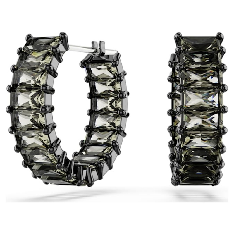 Swarovski 5658650 swarovski fashion piece - matrix orecchino a buco mn hoop gry/rus nuovo in scatola originale Swarovski 5658650 swarovski fashion piece - matrix orecchino a buco mn hoop gry/rus nuovo in scatola originale