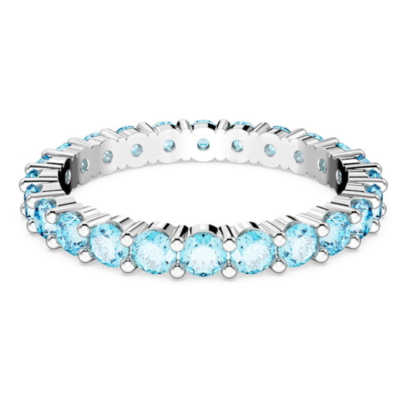 Swarovski 5658671 anello swarovski - anello aqua blu/rhs 52 nuovo in scatola originale Swarovski 5658671 anello swarovski - anello aqua blu/rhs 52 nuovo in scatola originale