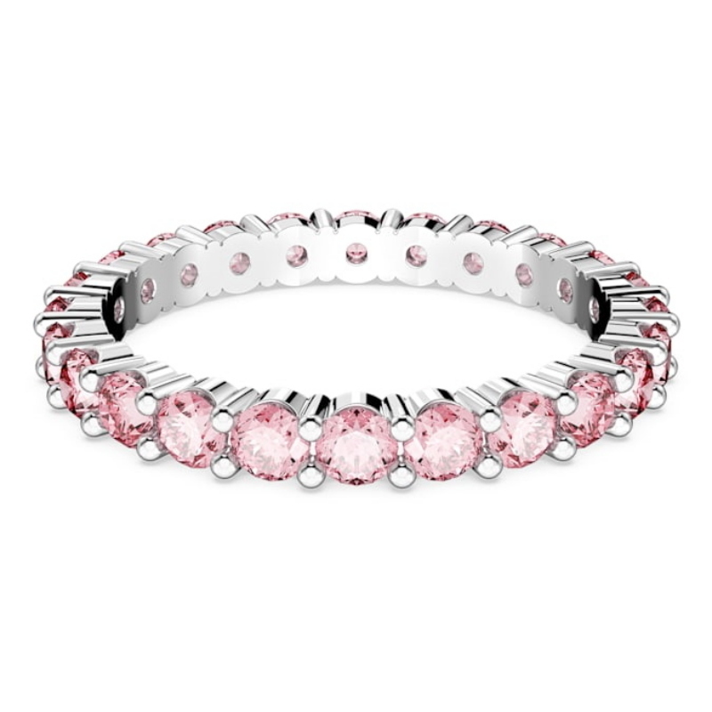 Swarovski 5658852 anello swarovski - anello pink pin/rhs 50 nuovo in scatola originale