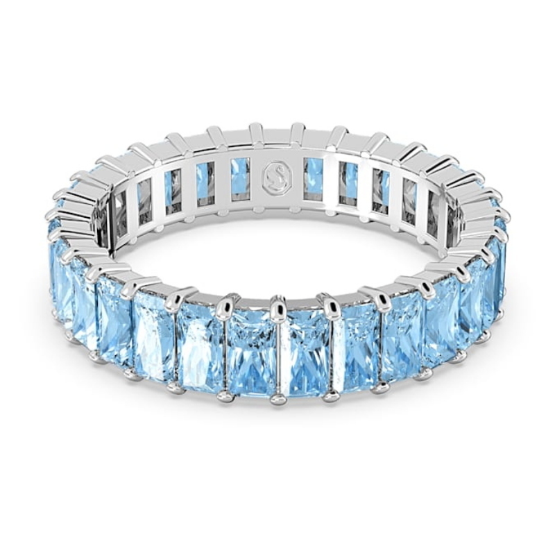 Swarovski 5661910 anello swarovski - anello aquam/rhs 58 nuovo in scatola originale