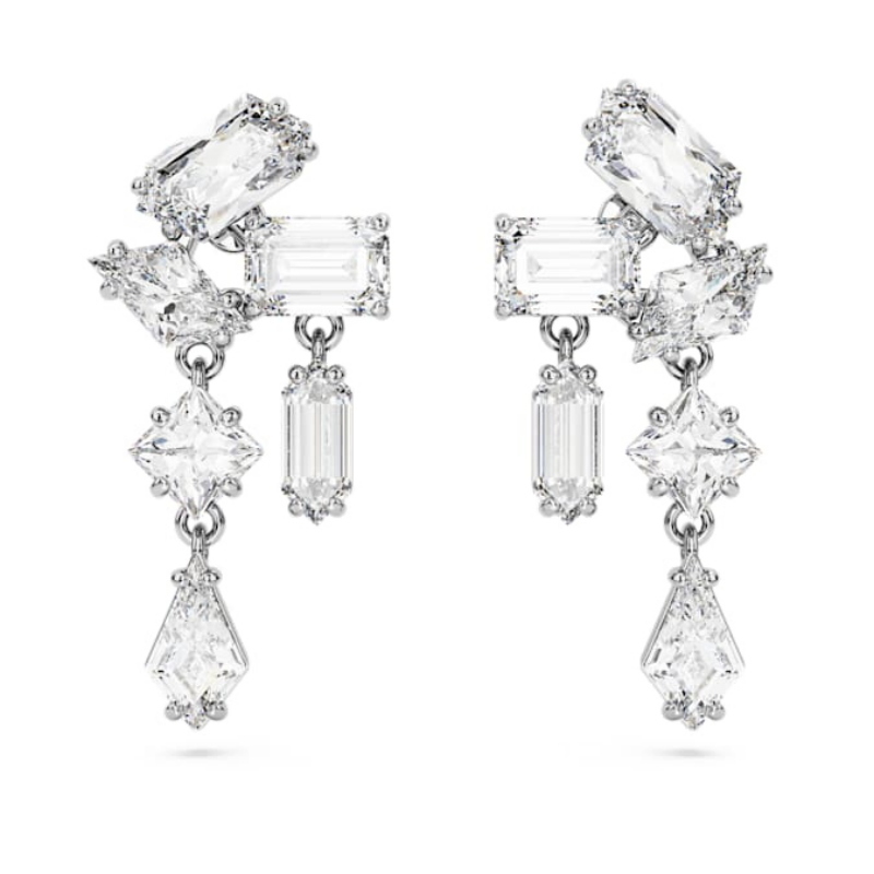 Swarovski 5665825 swarovski fashion piece - mesmera orecchino a buco sd cluster cry/ nuovo in scatola originale