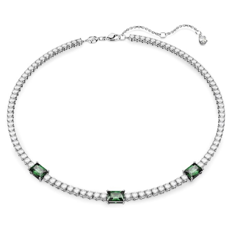 Swarovski 5666168 swarovski fashion piece - matrix tn green stones gre/rhs m nuovo in scatola originale