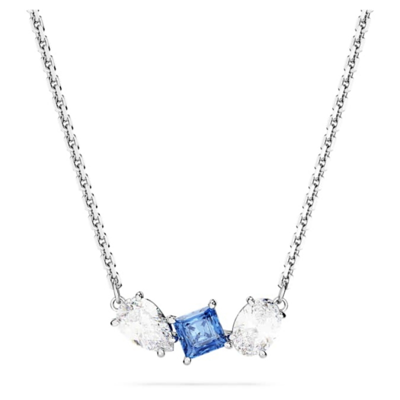 Swarovski 5668276 collana / set swarovski - pend blue white/rhs nuovo in scatola originale