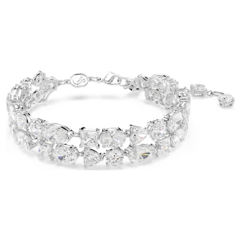 Swarovski 5669927 bracciale swarovski rigido / soft - bracciale db cry/rhs m nuovo in scatola originale