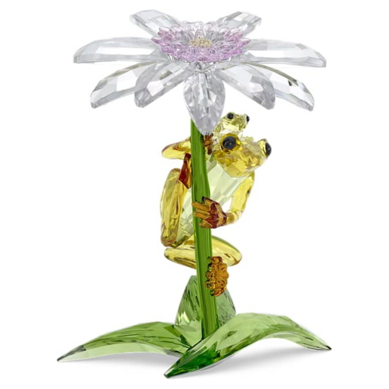 Swarovski 5670892 swarovski fashion piece - idyllia frogs and flower nuovo in scatola originale Swarovski 5670892 swarovski fashion piece - idyllia frogs and flower nuovo in scatola originale