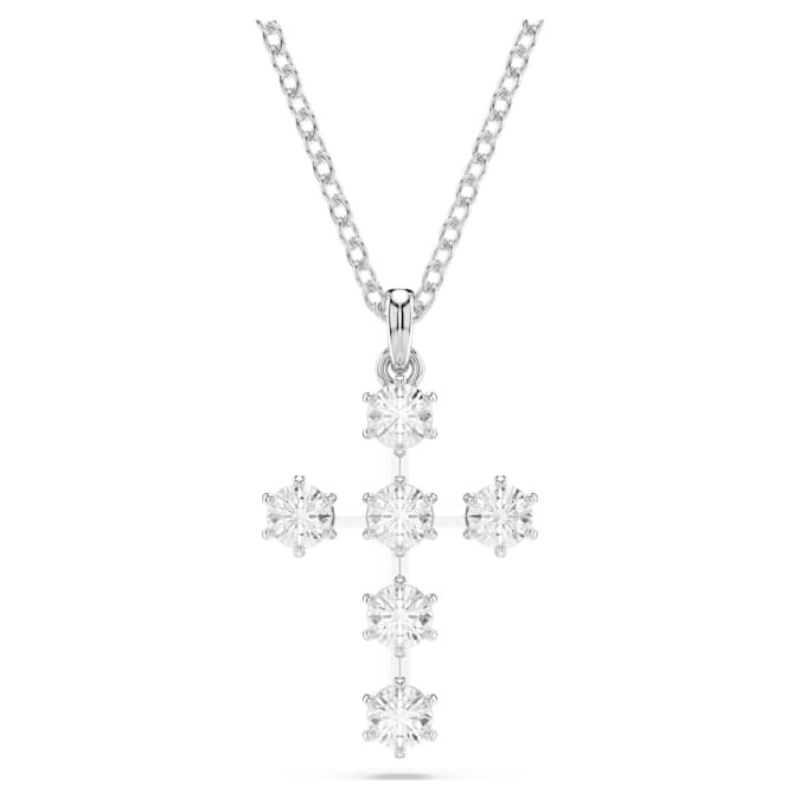 Swarovski 5675576 collana / set swarovski - pend cross_constella whi/rhs nuovo in scatola originale