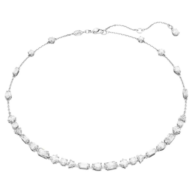 Swarovski 5676989 collana / set swarovski - all ard scattered whi/rhs nuovo in scatola originale