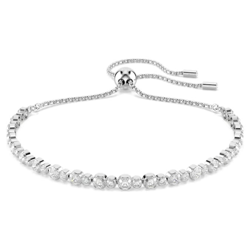 Swarovski 5677813 bracciale swarovski rigido / soft - bracciale cry/rhs m nuovo in scatola originale