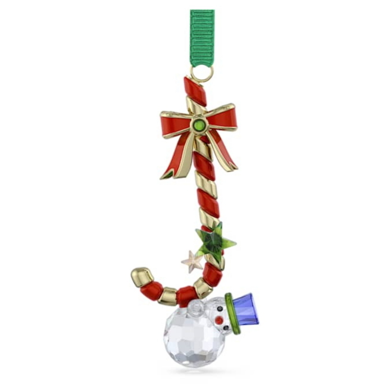 Swarovski 5684303 swarovski fashion piece - holiday cheers ornament dulcis candycane nuovo in scatola originale