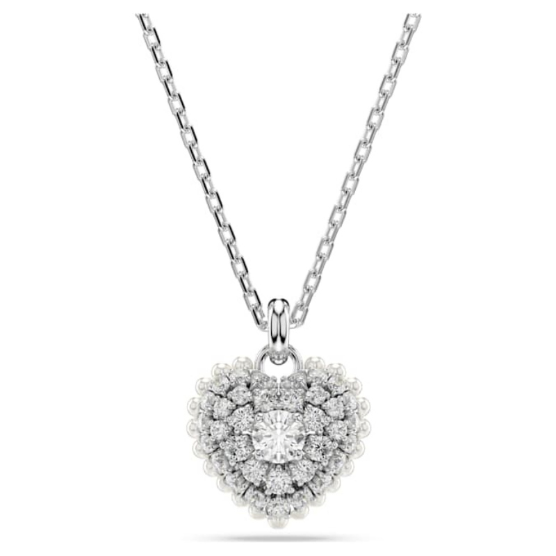 Swarovski 5684386 collana / set swarovski - pend hrt white/rhs nuovo in scatola originale