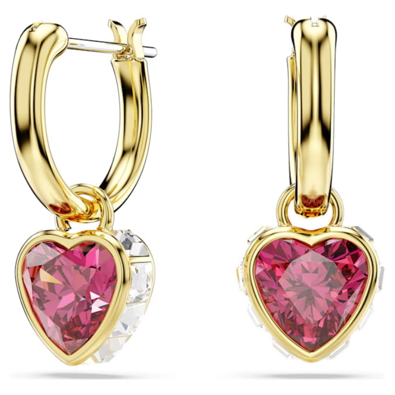 Swarovski 5684760 swarovski fashion piece - chroma orecchino a buco mn hoop drop hea nuovo in scatola originale