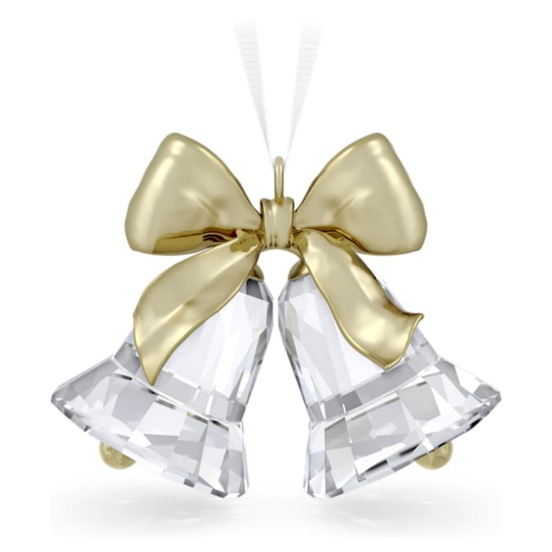 Swarovski 5686321 swarovski fashion piece - holiday magic ornament bells nuovo in scatola originale
