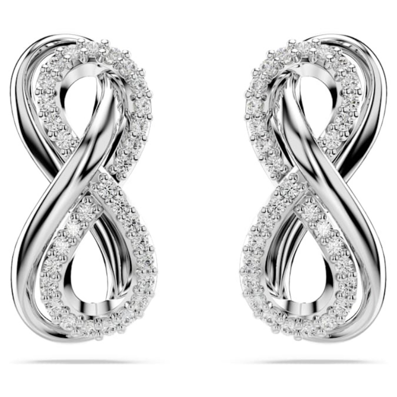 Swarovski 5687269 swarovski fashion piece - hyperbola orecchino a buco fig pave whit nuovo in scatola originale