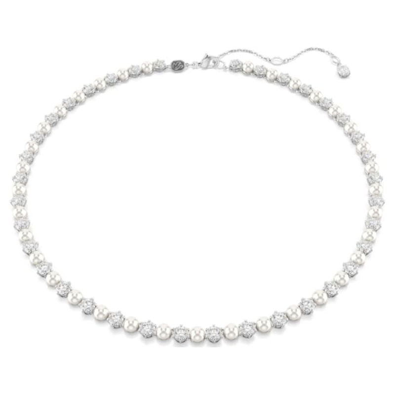 Swarovski 5689623 collana / set swarovski - all ard prl white/rhs nuovo in scatola originale