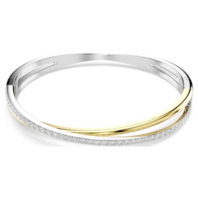 Swarovski 5689722 bracciale swarovski rigido / soft - bracciale rigido white/mix l nuovo in scatola originale