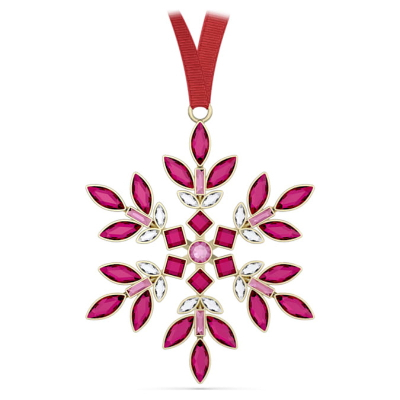 Swarovski 5691041 swarovski fashion piece - gema ornament holiday red nuovo in scatola originale