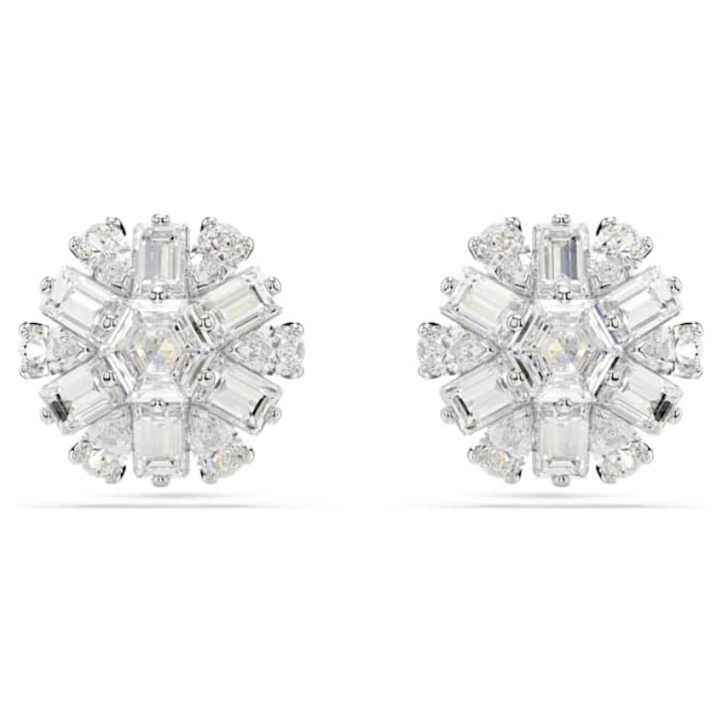 Swarovski 5691483 swarovski fashion piece - idyllia orecchino a buco ear studs whi nuovo in scatola originale