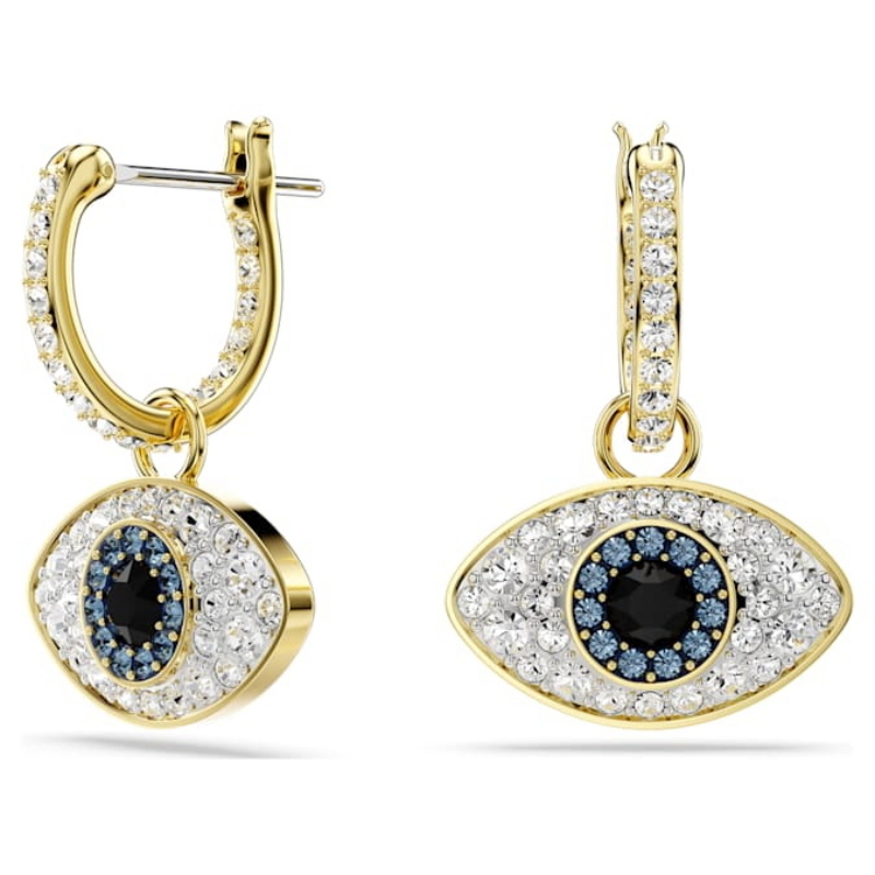 Swarovski 5692163 swarovski fashion piece - symbolica orecchino a buco blu/gos nuovo in scatola originale Swarovski 5692163 swarovski fashion piece - symbolica orecchino a buco blu/gos nuovo in scatola originale