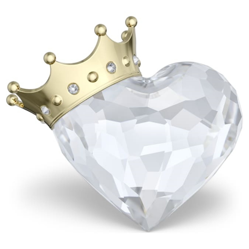 Swarovski 5692958 swarovski fashion piece - symbolica heart with crown nuovo in scatola originale