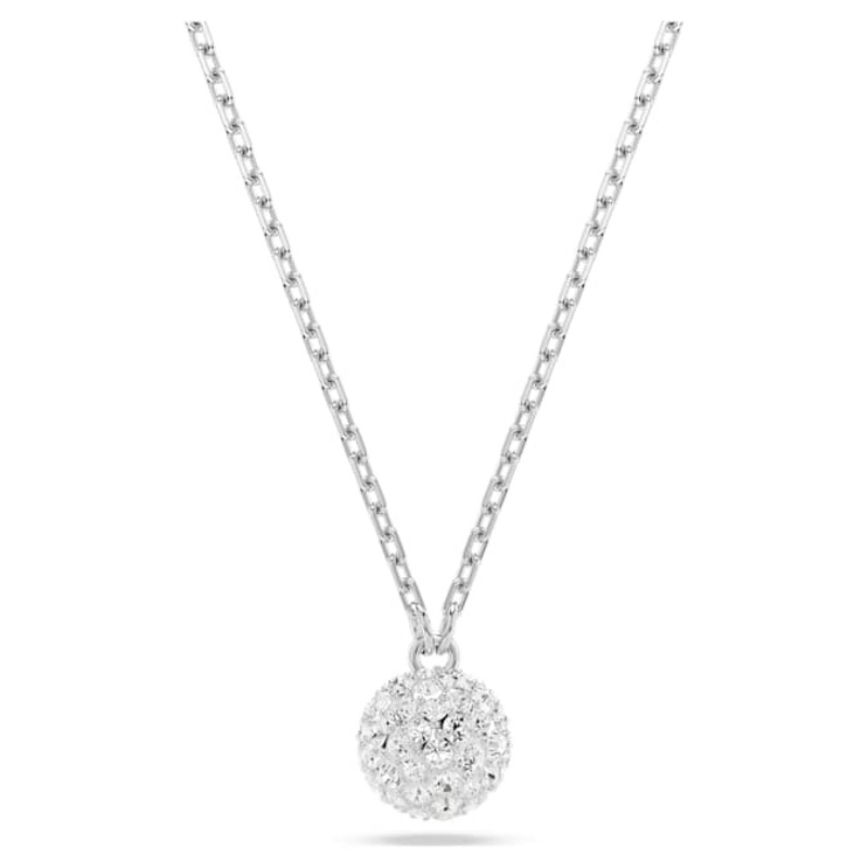 Swarovski 5693206 collana / set swarovski - pend sphere white/rhs nuovo in scatola originale