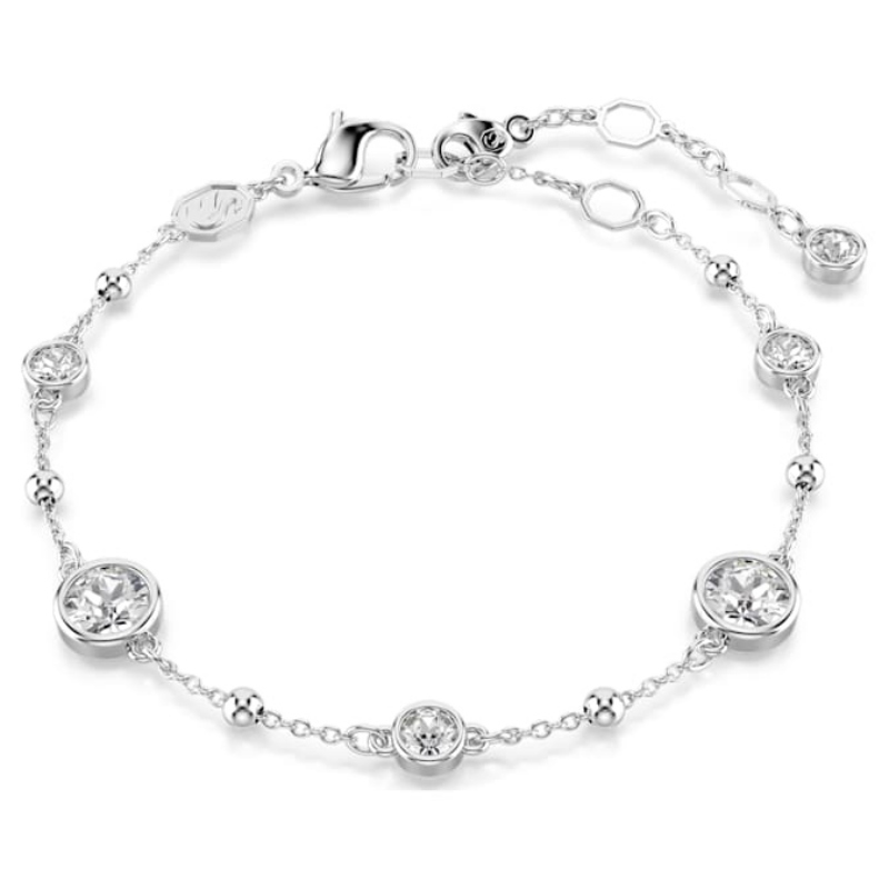 Swarovski 5696079 bracciale swarovski rigido / soft - bracciale whi/rhs m nuovo in scatola originale