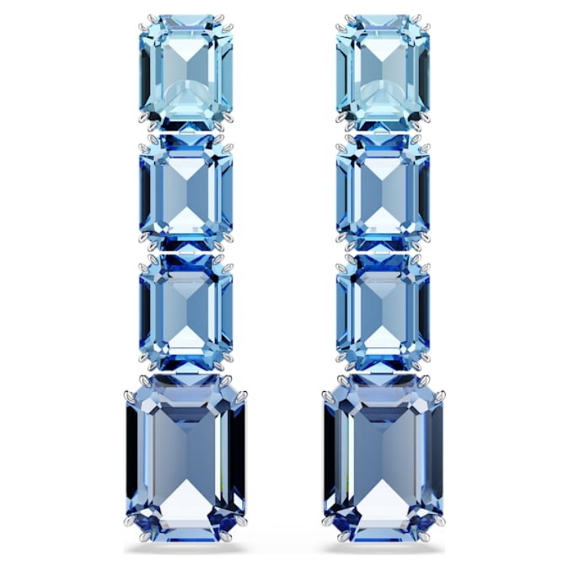 Swarovski 5696516 swarovski fashion piece - millenia orecchino a buco blu/rhs nuovo in scatola originale Swarovski 5696516 swarovski fashion piece - millenia orecchino a buco blu/rhs nuovo in scatola originale