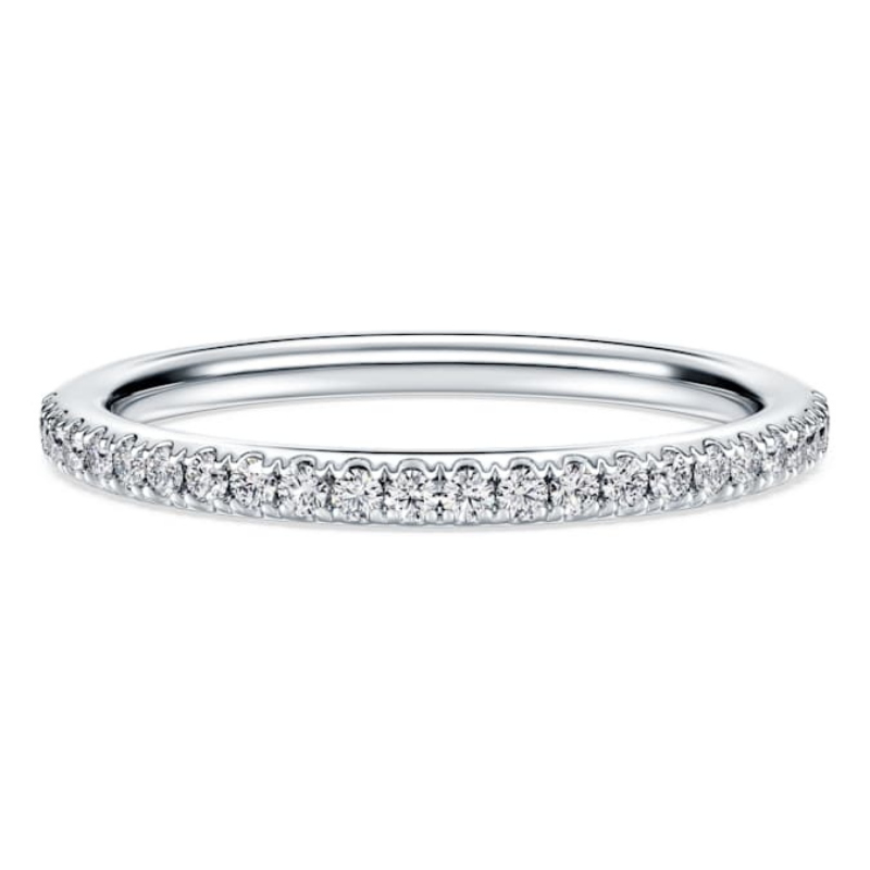 Swarovski 5697725 anello swarovski - anello round 0.2ct wg18 52 nuovo in scatola originale