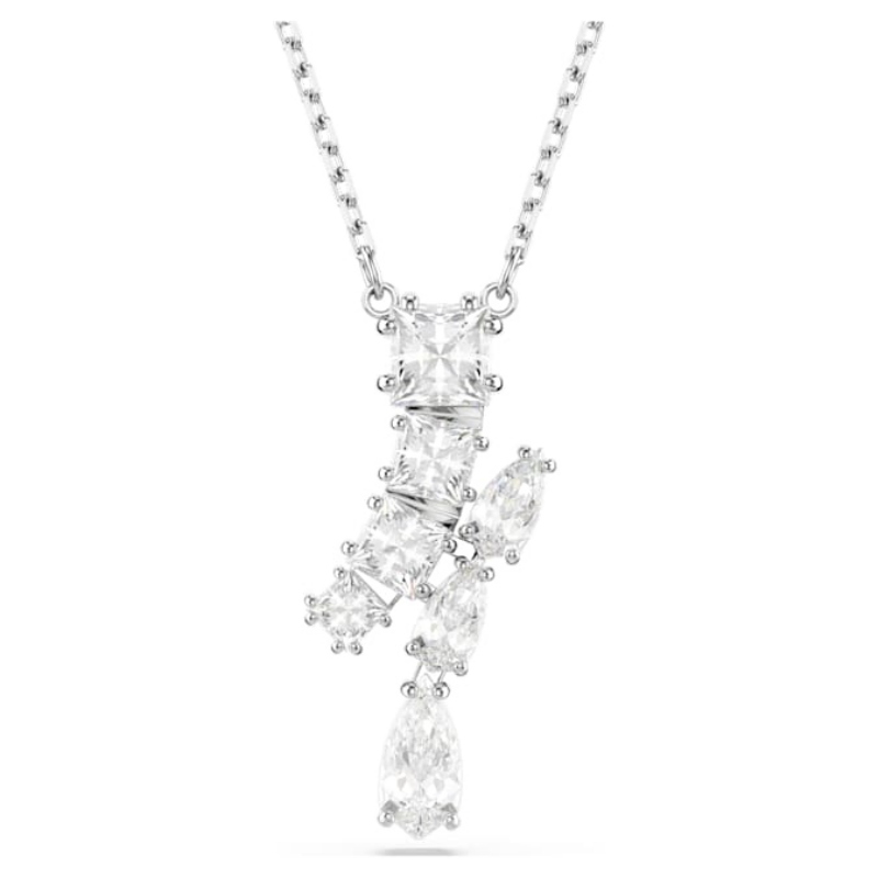 Swarovski 5700420 collana / set swarovski - pend motif whi/rhs nuovo in scatola originale