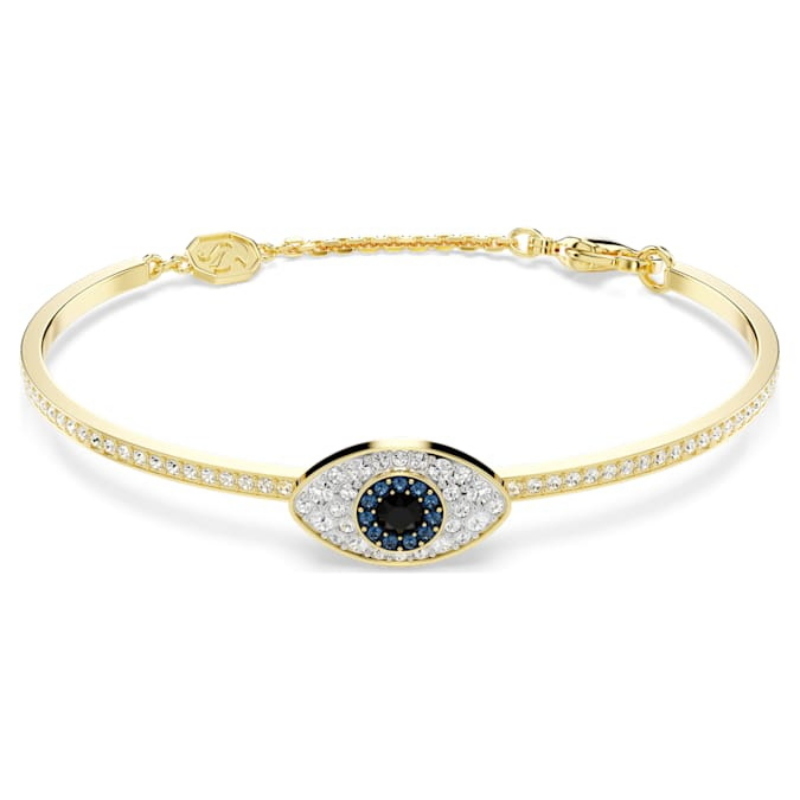 Swarovski 5700879 bracciale swarovski rigido / soft - soft blu/gos l nuovo in scatola originale