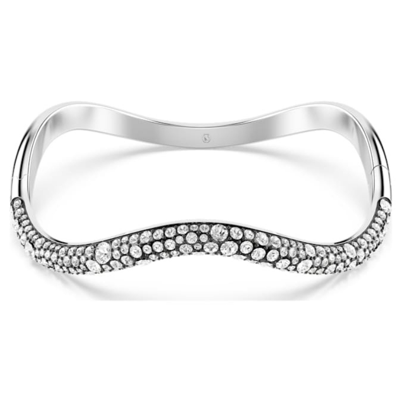Swarovski 5700922 swarovski fashion piece - sublima cuff single cry/rhs l nuovo in scatola originale
