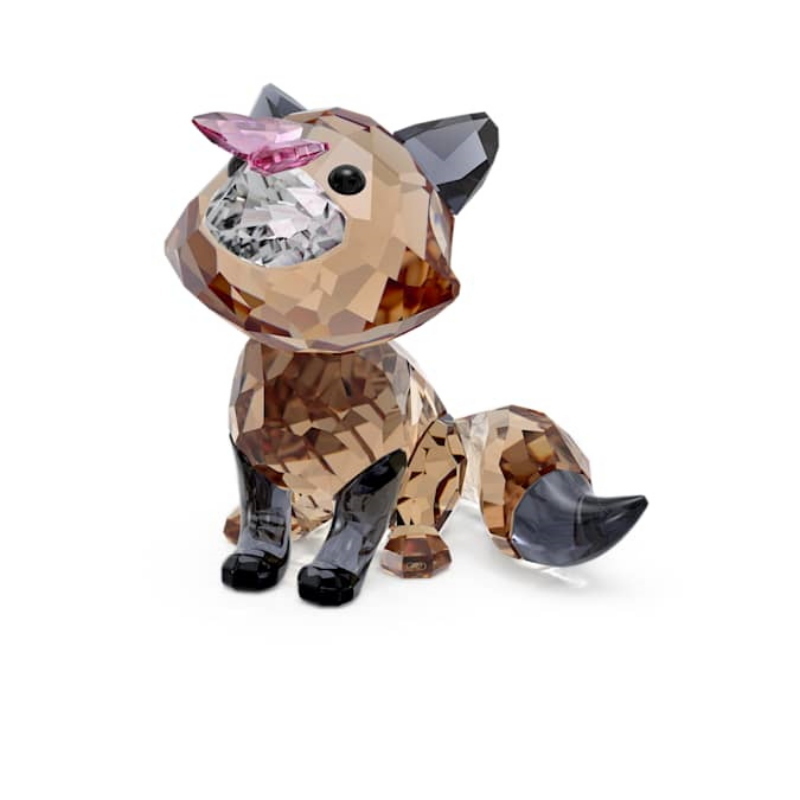 Swarovski 5701250 swarovski fashion piece - idyllia fox and butterfly nuovo in scatola originale