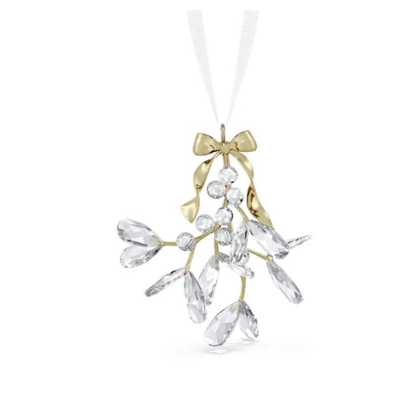 Swarovski 5701372 swarovski fashion piece - holiday magic ornament mistletoe nuovo in scatola originale